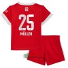 Oficiální Fotbalový Dres FC Bayern Mnichov Muller 25 Domácí 2022-23 pro Děti